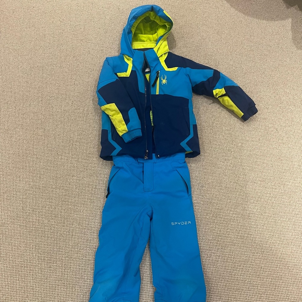 Spyder Boys ski jacket (size 6) and pants (size 7)